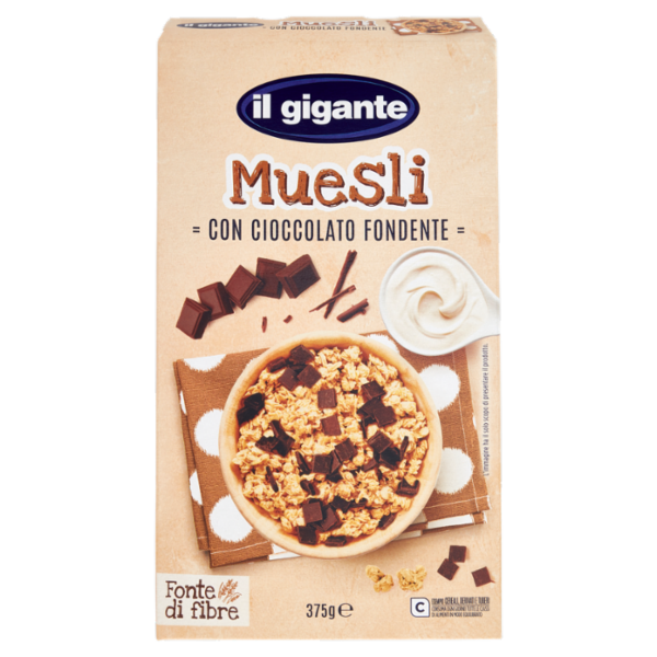 IL GIGANTE Muesli con Cioccolato Fondente 375 g