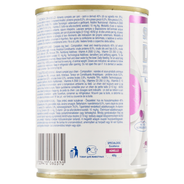 Special Dog Excellence Bocconcini per cani Mini Agnello 400 g