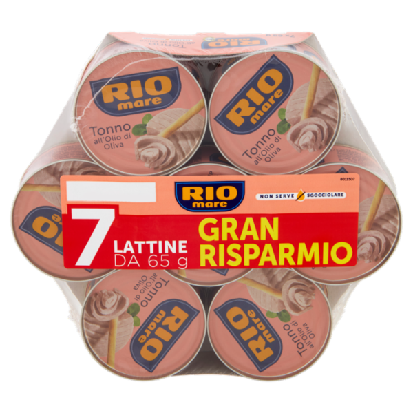 Rio mare Tonno all'Olio di Oliva 7 x 65 g