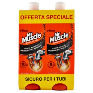Mr Muscle Idraulico Gel Bipacco Cartone 2x1L