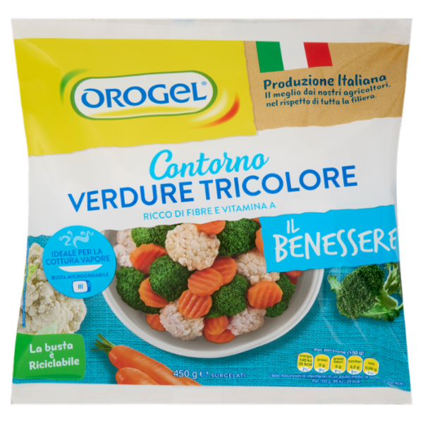 Orogel Il Benessere Contorno Verdure Tricolore Surgelati 450 g