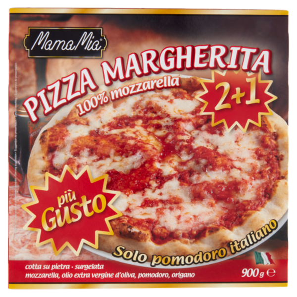 MamaMia Pizza Margherita surgelata 2+1 900 g