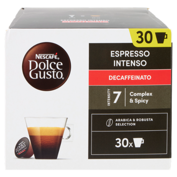 NESCAFÉ DOLCE GUSTO Intenso Decaffeinato 30 Capsule Compatibili Nescafé Dolce Gusto 186g