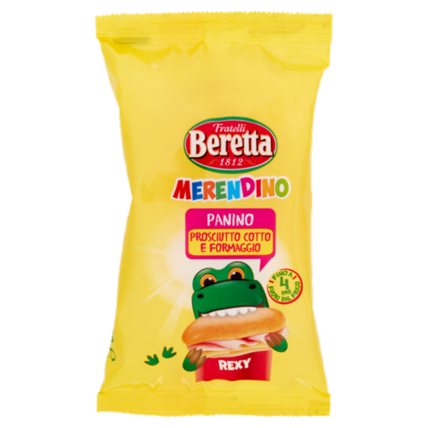 Fratelli Beretta Merendino Panino Prosciutto Cotto e Formaggio 60 g