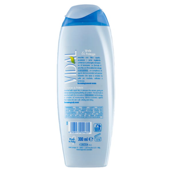 Vidal Sensitive Docciaschiuma Talco liquido 300 ml
