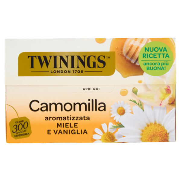 Twinings Camomilla Aromatizzata Miele e Vaniglia 20 filtri 30 g