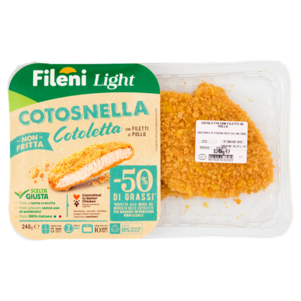 Fileni Light Cotosnella Cotoletta con Filetti di Pollo 0,240 kg