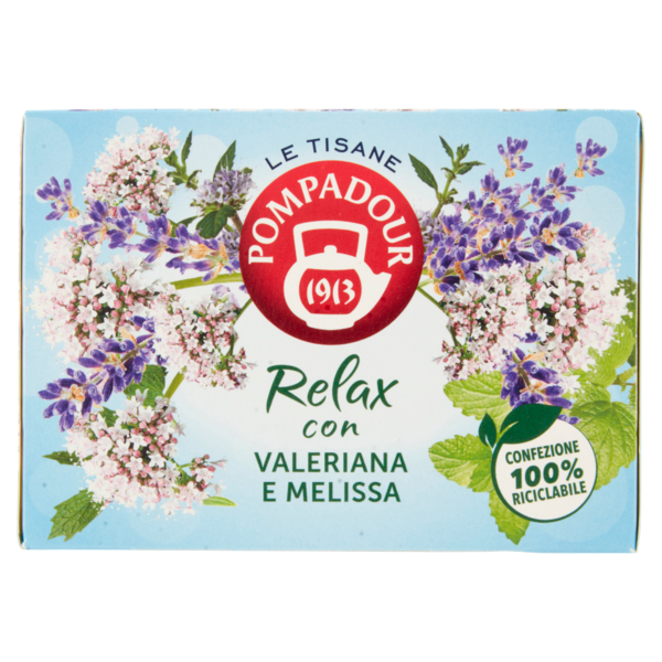 Pompadour Le Tisane Relax con Valeriana e Melissa 15 x 2 g