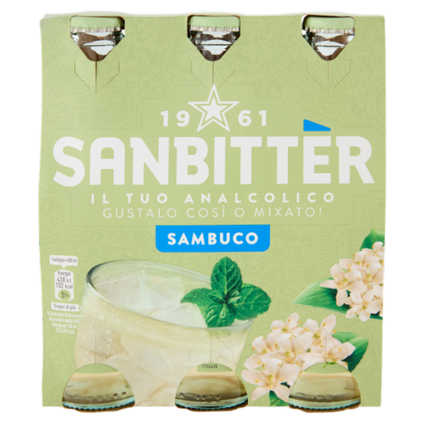 Sanbittèr Sambuco 20cl x3