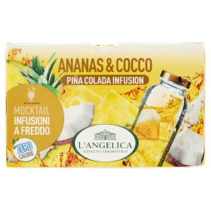 L'Angelica Mocktail Infusioni a Freddo Ananas & Cocco Piña Colada Infusion 18 Filtri 36 g