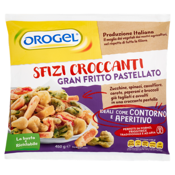 Orogel Sfizi Croccanti Gran Fritto Pastellato Surgelati 450 g