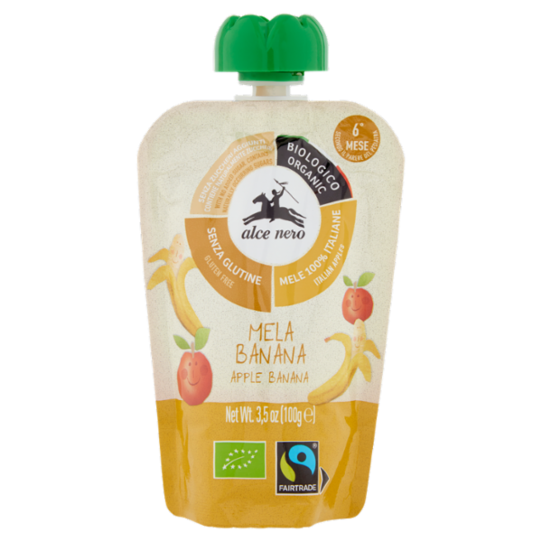 alce nero Mela Banana 100 g