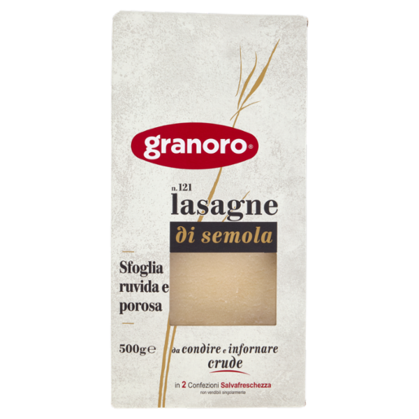 granoro n.121 lasagne di semola 500 g