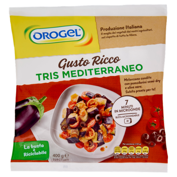 Orogel Gusto Ricco Tris Mediterraneo Surgelati 400 g