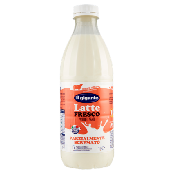 IL GIGANTE Latte Fresco Pastorizzato Parzialmente Scremato 1 L