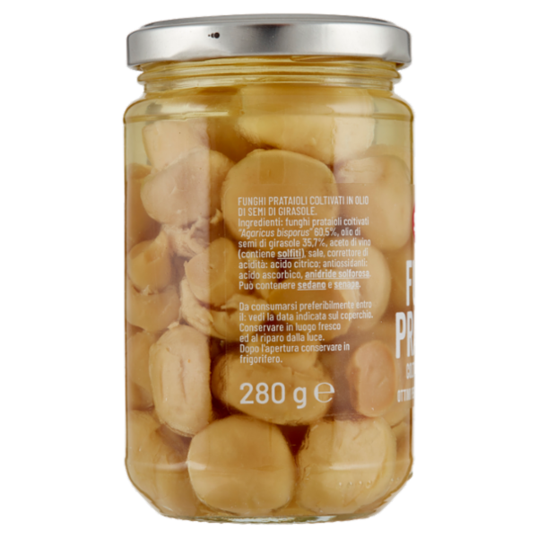Selex Funghi Prataioli Coltivati in Olio di Semi di Girasole 280 g