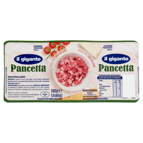 IL GIGANTE Pancetta 2 x 80 g