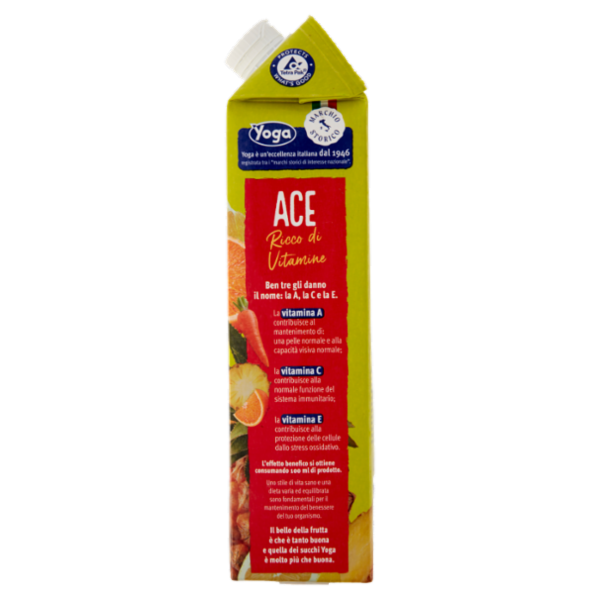 Yoga ACE Giallo Ananas Arancia Carota Limone con Vitamine 1000 ml