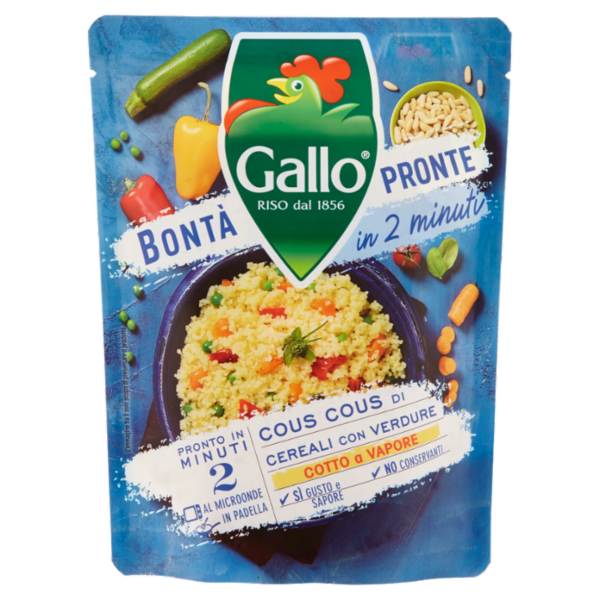 Gallo Bontà Pronte in 2 minuti Cous Cous di Cereali con Verdure 220 g