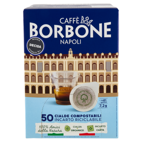 Caffè Borbone Miscela Decisa Cialde Compostabili 50 x 7,2 g