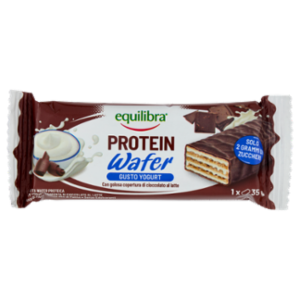 Equilibra Protein Wafer Gusto Yogurt Con Golosa Copertura Di Cioccolato Al Latte 35 g