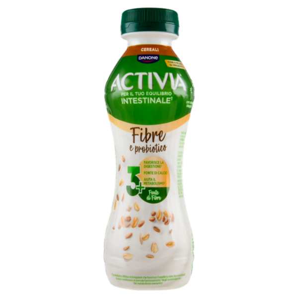 ACTIVIA da Bere, Fibre e probiotico, Cereali, Fonte di Calcio, aiuta metabolismo e digestione,270g