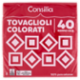 Consilia Tovaglioli 2 Veli 38x38 cm Rosso 40 pezzi
