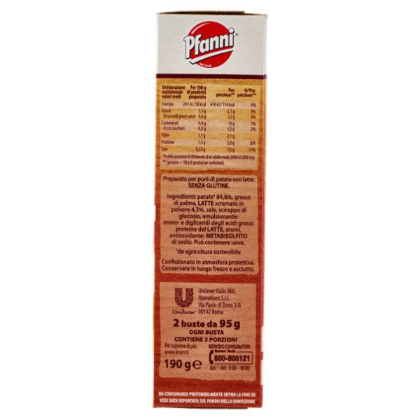 Pfanni Purè di Patate con Latte 2 x 95 g