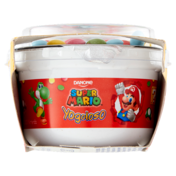 Danone Super Mario, Yogurt gusto Cioccolato con Confettini, 2x110g