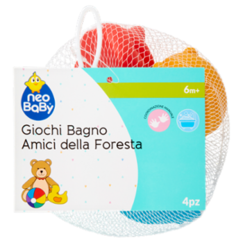 Neo Baby Giochi Bagno Amici Della Foresta 6m+ 4 Pz