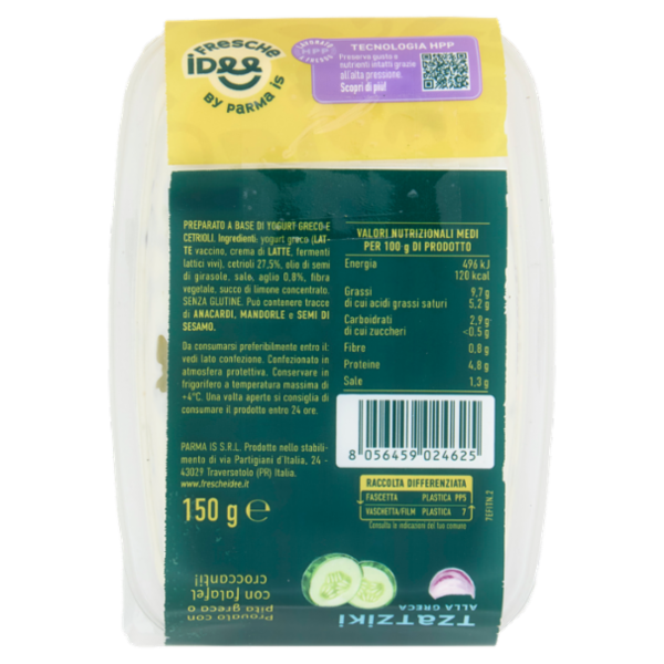 Fresche idee Tzatziki alla Greca 150 g
