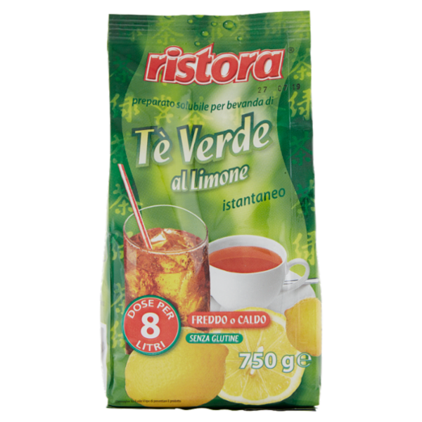 ristora preparato solubile per bevanda di Tè Verde al Limone istantaneo 750 g