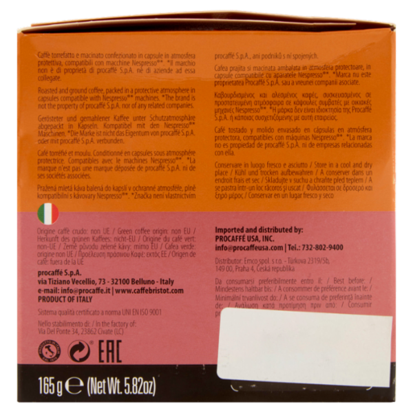 bristot Intenso 30 capsule compatibili Nespresso* 165 g