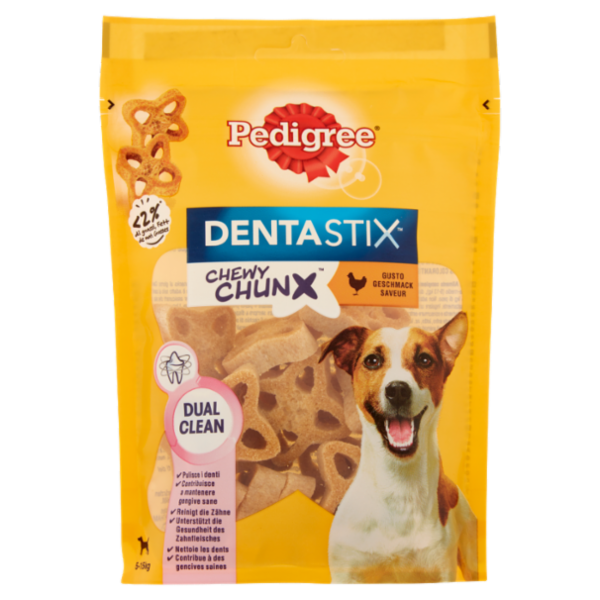 Pedigree Dentastix Chewy Chunx Snack Cane Gusto Pollo 5-15kg 68 g
