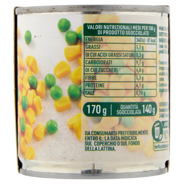 Bonduelle Mais Mix Mais e Piselli 3 x 170 g