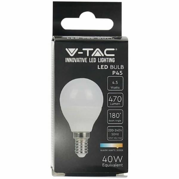 V Tac Termoplastica E14 4.5W 40W 3000 K C