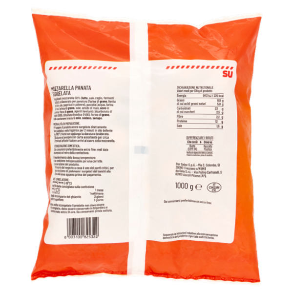 Sù Bocconcini di Mozzarella Panati Surgelati 1 kg