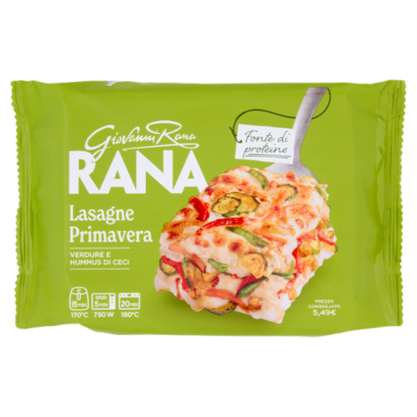 Giovanni Rana Lasagne Primavera Verdure e Hummus di Ceci 350 g
