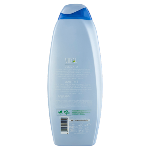 Vidal Sensitive Bagnodoccia Delicato Profumo di Talco 600 ml