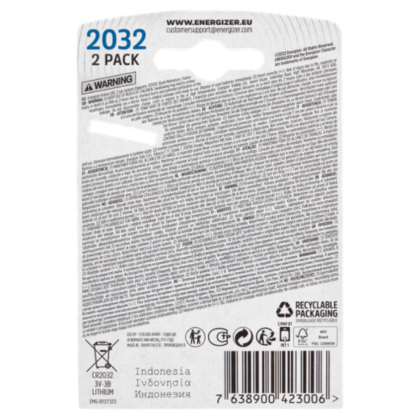 Energizer 2032 Ultimate Lithium 2 pz