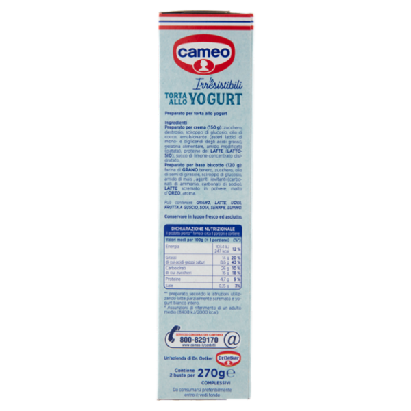 cameo le Irresistibili Torta allo Yogurt 270 g