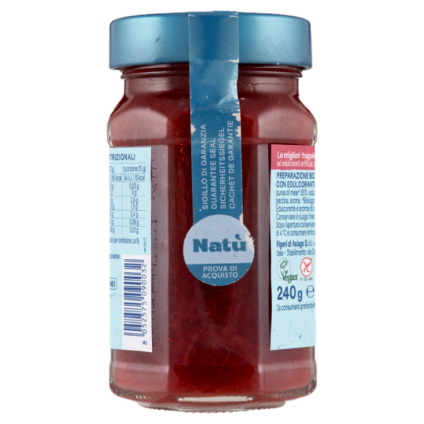 Rigoni di Asiago Natù Senza Zuccheri Aggiunti° Fragole bio 240 g