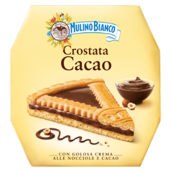 Mulino Bianco Crostata Cacao Torta Con Crema Alle Nocciole e Cacao e Farina Sostenibile 440g