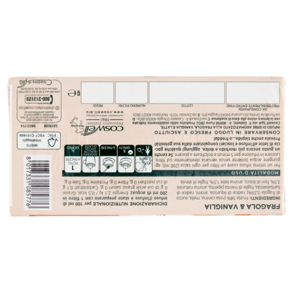 L'Angelica Smoothie Infusion Fragola & Vaniglia 15 Filtri 30 g