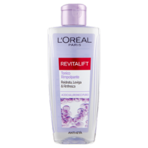 L'Oréal Paris Tonico Rimpolpante Revitalift Filler, Azione Detergente Anti-Età Con Acido Ialuronico