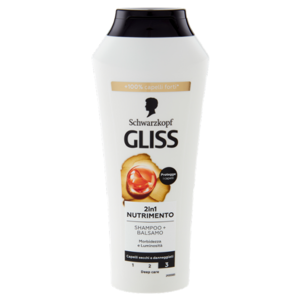 Gliss 2in1 Nutrimento Shampoo + Balsamo 250 ml