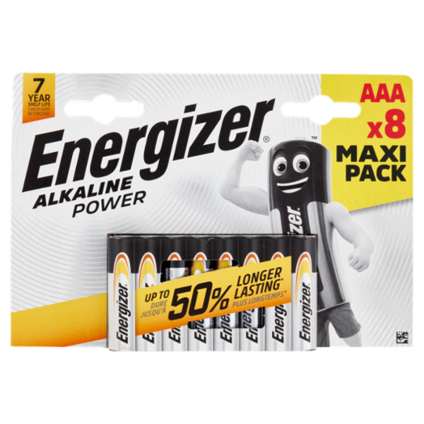 Energizer Alkaline Power AAA 8 pz