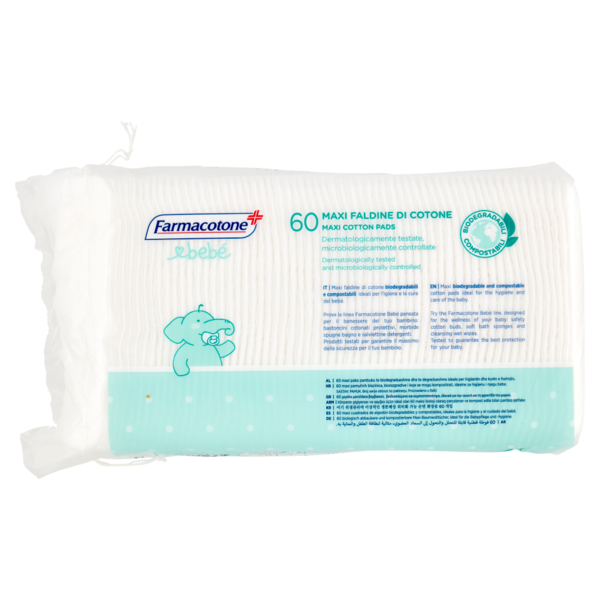 Farmacotone bebé Maxi Faldine di Cotone 60 pz