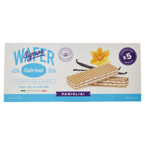 Cabrioni Signor Wafer Vaniglia! 5 x 45 g