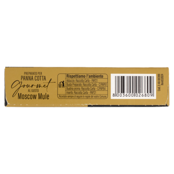 Rebecchi Pasticceria Creativa Preparato per Panna Cotta Gourmet al Gusto Moskow Mule 89,5 g